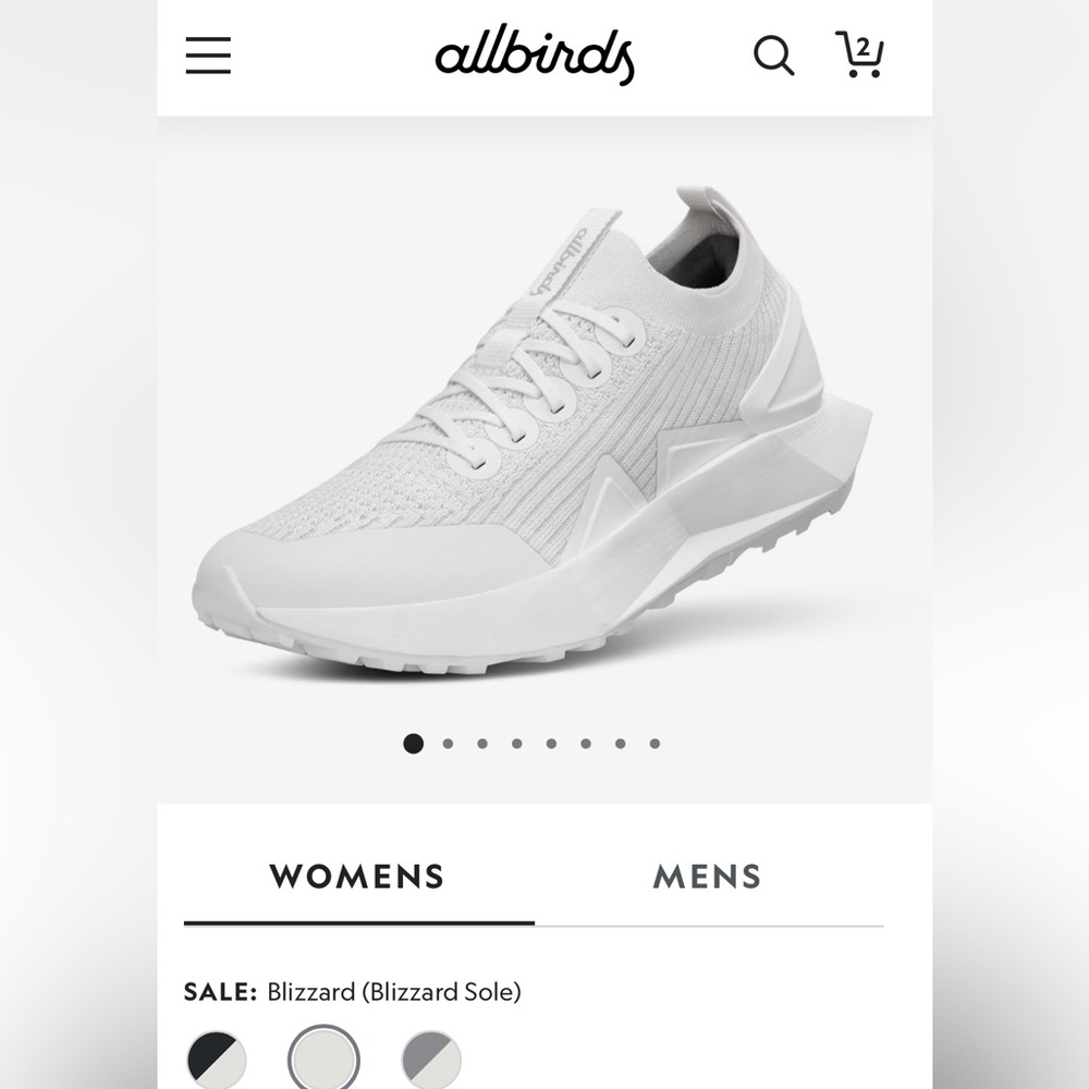 NEW allbirds Tree Flyer 2 size 11 (11Women/8 Men) Blizzard white/white
